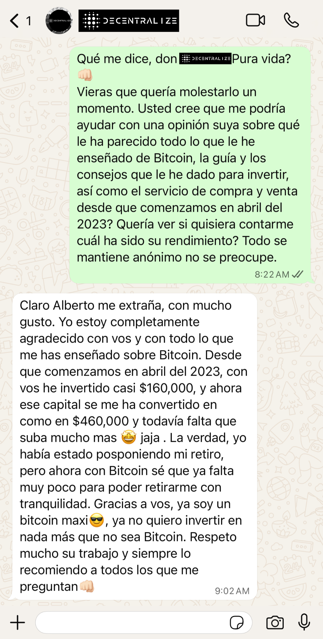 Testimonio cliente 1