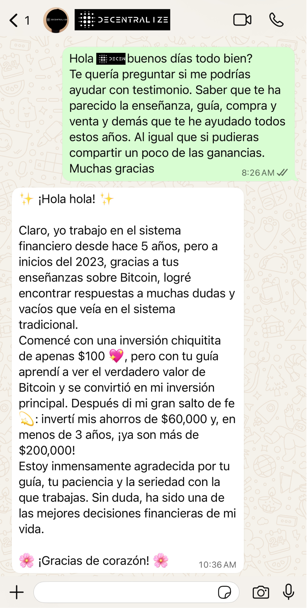 Testimonio cliente 2