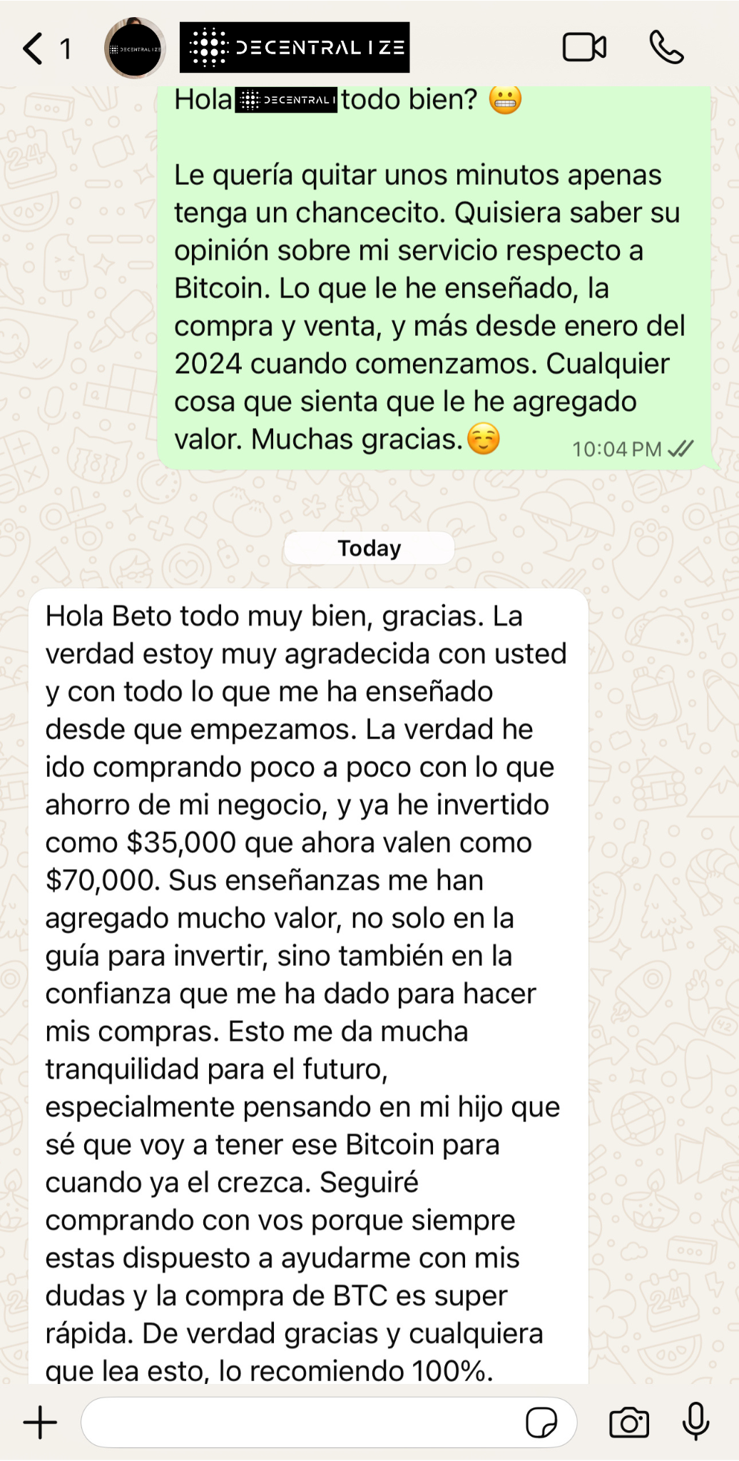 Testimonio cliente 5